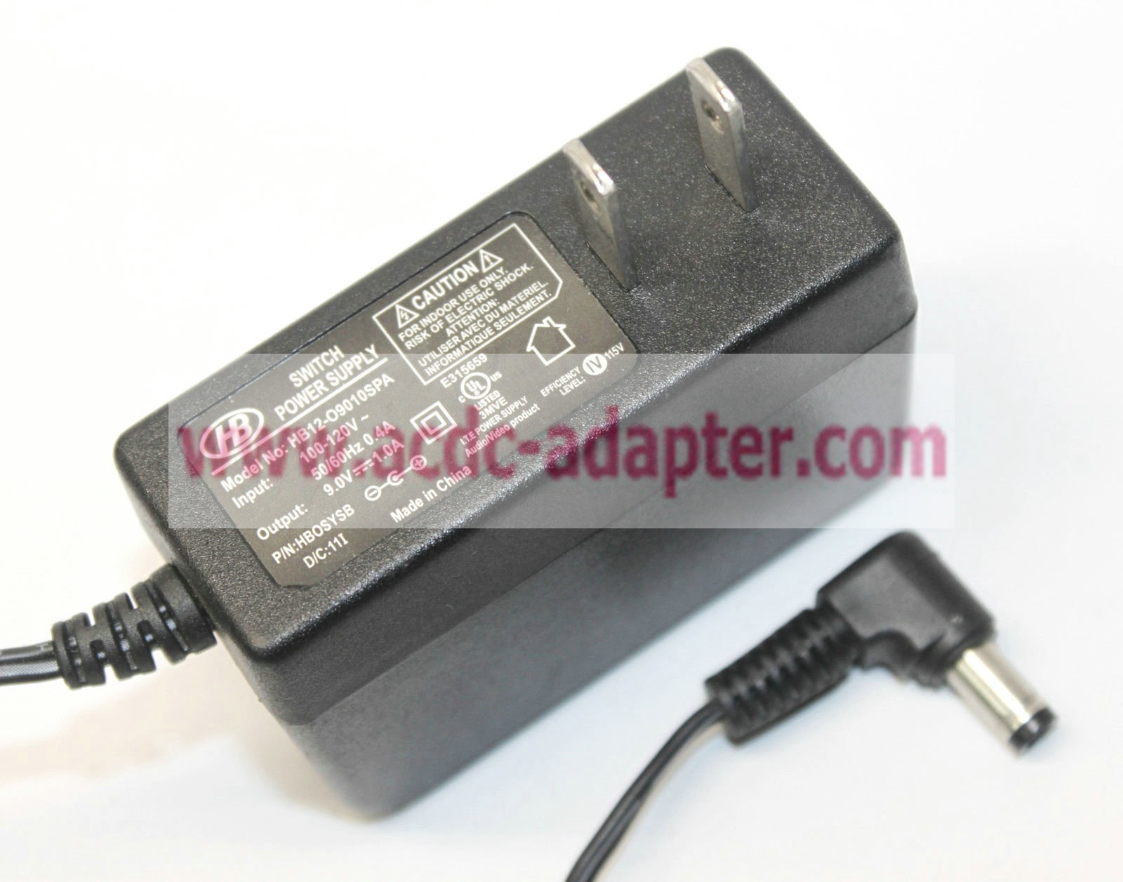 New Genuine HB HB12-O9010SPA DC 9V 1A Switch Power Supply AC Adapter